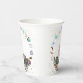 Pferde Pappbecher, Weihnachtstisch dekoration Pappbecher (Links)