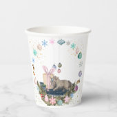 Pferde Pappbecher, Weihnachtstisch dekoration Pappbecher (Vorderseite)