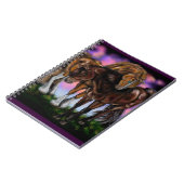 Pferde: Pferde mit Sonnenuntergang Notizblock (Linke Seite)