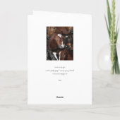 Pferde, Pferde, Pferde, die Cad grüßen Karte (Rückseite)