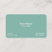 Pferde/Pferde Visitenkarte (Rückseite)