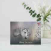 Pferde: Pferdefreunde Schnee Winter Weihnachten (Stehend Vorderseite)