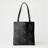 Pferde Pferderennreiter Tasche (Vorderseite)