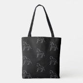 Pferde Pferderennreiter Tasche (Rückseite)