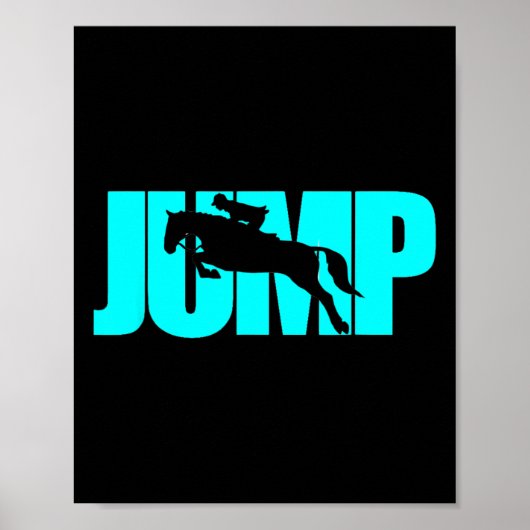 Pferde Pferderückfahrt Sprung Jumping Eventing T S Poster (Vorne)