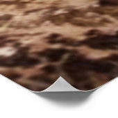 Pferde Pflügen Wasserfarbe Poster (Ecke)