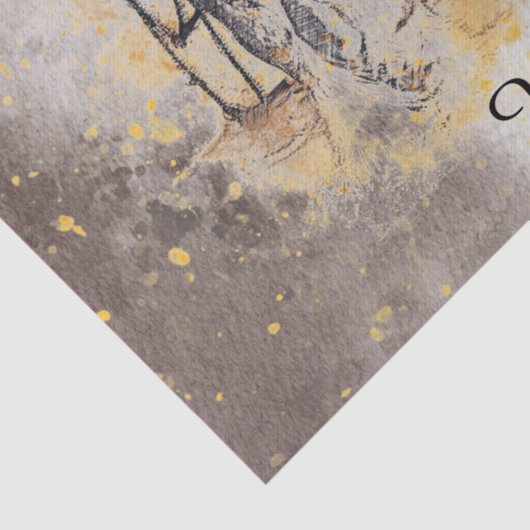 Pferde Pflügen "Working Class" Seidenpapier (Detail)