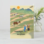 Pferde Pinguine Musicians Eagle Nature Wedding Einladung (Stehend Vorderseite)