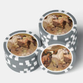 Pferde Poker Chip Luck Mustang Herd Wildleder Stre (Stapel)