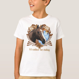 Pferde Ponys Reiten T-Shirt