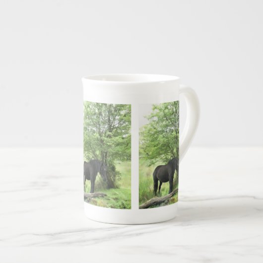 PFERDE PORZELLANTASSE (Vorderseite Rechts)