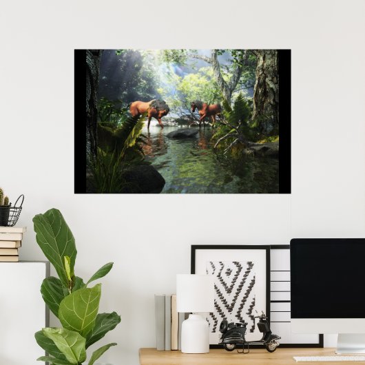 Pferde Poster (Heimbüro)