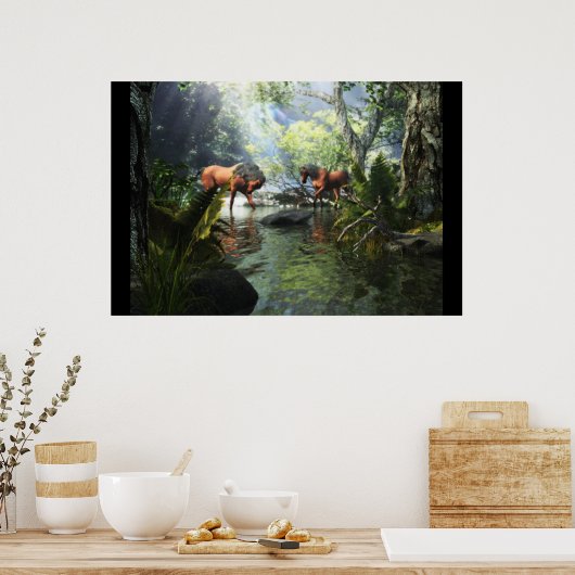 Pferde Poster (Küche)