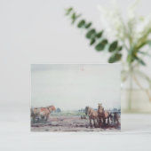 Pferde Postkarte (Stehend Vorderseite)