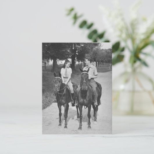 Pferde Postkarte (Stehend Vorderseite)