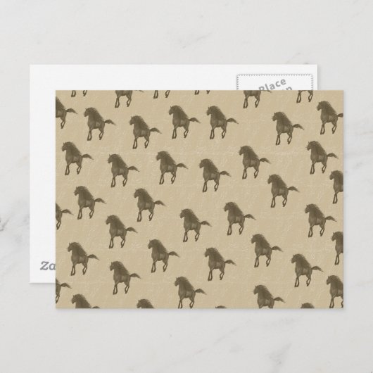 Pferde Postkarte (Vorne/Hinten)