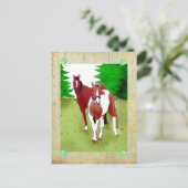 Pferde postkarte (Stehend Vorderseite)