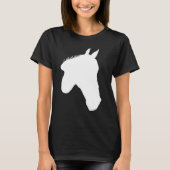 Pferde Print Horse Motif Reitsport Silhouette T-Shirt (Vorderseite)