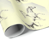 Pferde, Reiterneues Geschenkpapier (Rolleneckpunkt)
