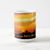 Pferde Rinder Sunset Cowboy Silhouette Tasse (Zentrum)
