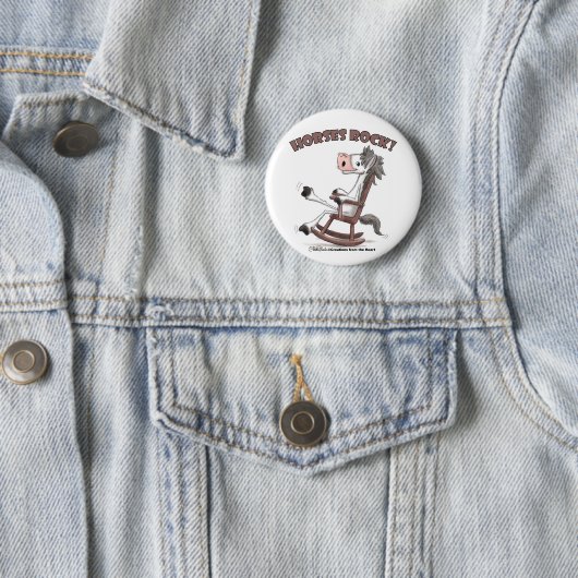Pferde Rock! Button (Beispiel)