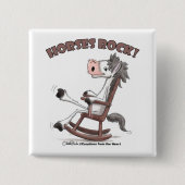 Pferde Rock! Button (Vorderseite)