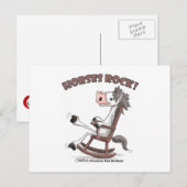 Pferde Rock! Postkarte (Vorne/Hinten)