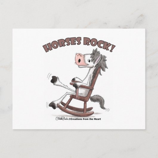 Pferde Rock! Postkarte (Vorderseite)