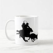 Pferde - Rodeo - Team Roping Kaffeetasse (Links)