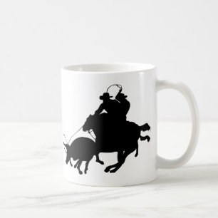Pferde - Rodeo - Team Roping Kaffeetasse