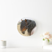 Pferde Runde Wanduhr (Zuhause)