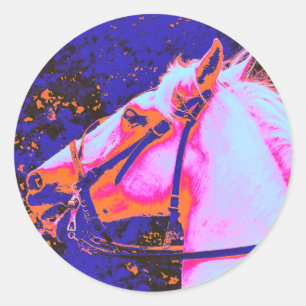 PFERDE RUNDER AUFKLEBER