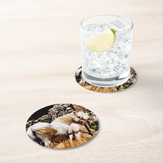 PFERDE RUNDER PAPPUNTERSETZER (Vor Ort)