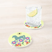 Pferde Sandstone Untersetzer (Seite)