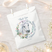 Pferde satteln cowgirl Geburtstag personalisiert Geschenktütchen (Ausgeschnitten)