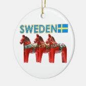 Pferde Schwedens Dala Keramikornament (Links)