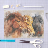 Pferde Seidenpapier (Handwerk)