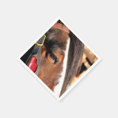 PFERDE SERVIETTE (Ecke)