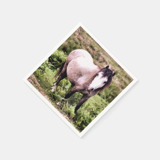 PFERDE SERVIETTE (Ecke)