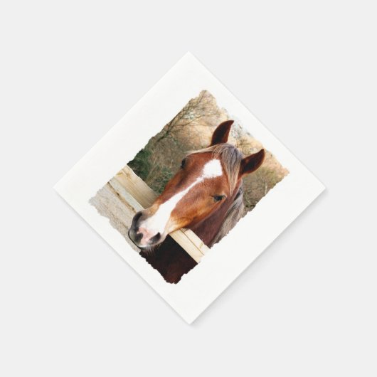 PFERDE SERVIETTE (Ecke)