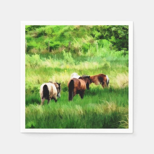 PFERDE SERVIETTE (Vorderseite)