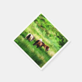 PFERDE SERVIETTE (Ecke)