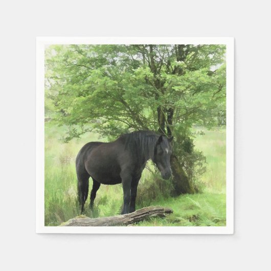 PFERDE SERVIETTE (Vorderseite)