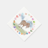 Pferde Serviette für Kindergeburtstag (Ecke)