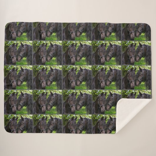 Pferde Sherpadecke (Vorderseite (Horizontal))