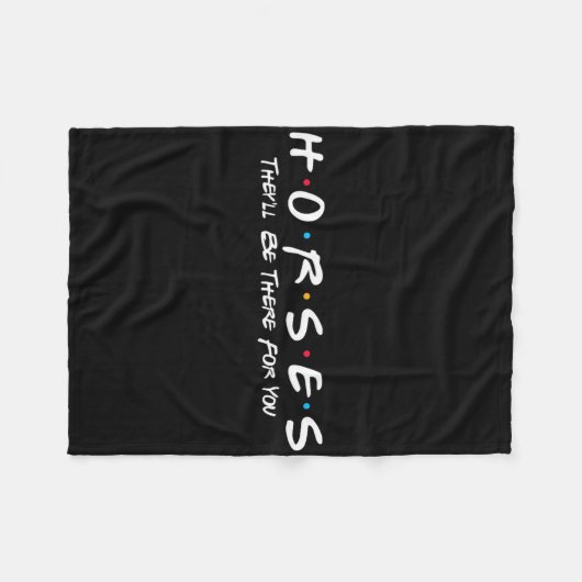 Pferde Sie sind für Sie da - Pferd oder Pferd R Fleecedecke (Vorderseite (Horizontal))