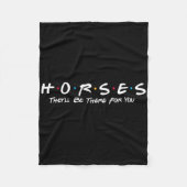 Pferde Sie sind für Sie da - Pferd oder Pferd R Fleecedecke (Vorderseite)