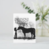 Pferde - Sie sind geliebt Postkarte (Stehend Vorderseite)