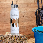 Pferde Silhouetten mit Pferdeangebot Trinkflasche