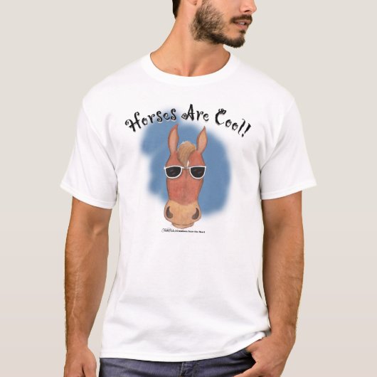 Pferde sind cool! T-Shirt (Vorderseite)